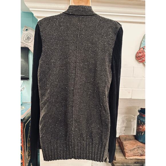 VINTAGE KOKUN CASHMERE WOOL TWEED SWINGY CARDIGAN SWEATER M - Picture 4 of 6